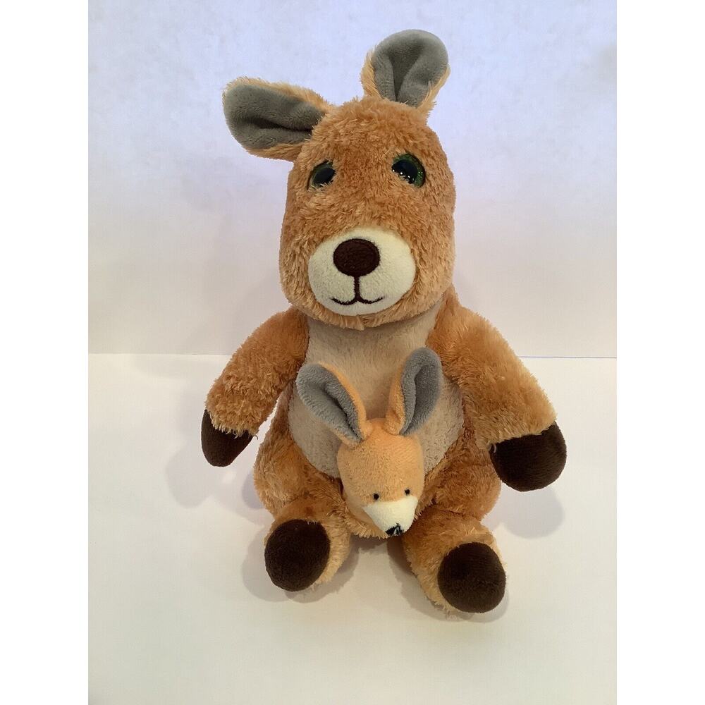 Winkeez Kara Kangaroo Mother and Joey 10" Plush Stuffed Animal Soft Toy MVP